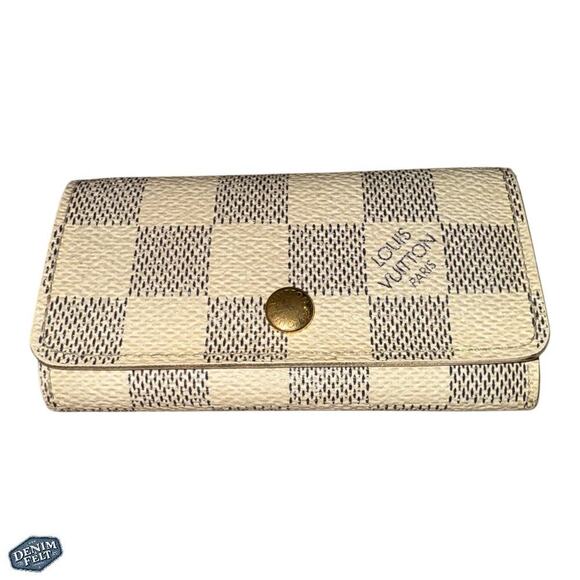 Louis Vuitton 6-Ring Key Holder in Damier Azur Canvas – Made in France - Picture 1 of 13